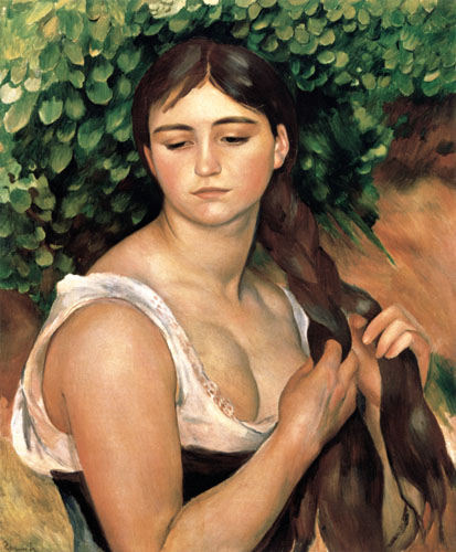 La trenza (Suzanne Valadon) de Pierre-Auguste Renoir
