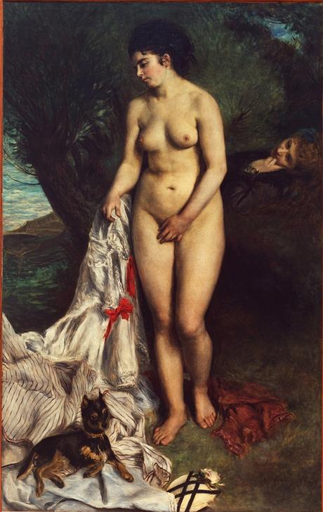 La baigneuse au griffon de Pierre-Auguste Renoir