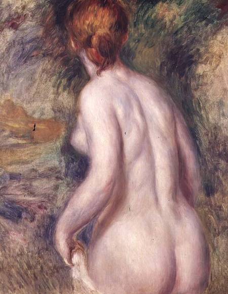 LAR/4686 Nude (Woman Bathing) de Pierre-Auguste Renoir