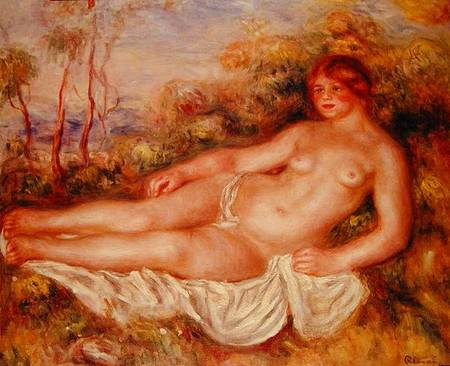 The Reclining Bather (La Baigneuse Couchee) de Pierre-Auguste Renoir