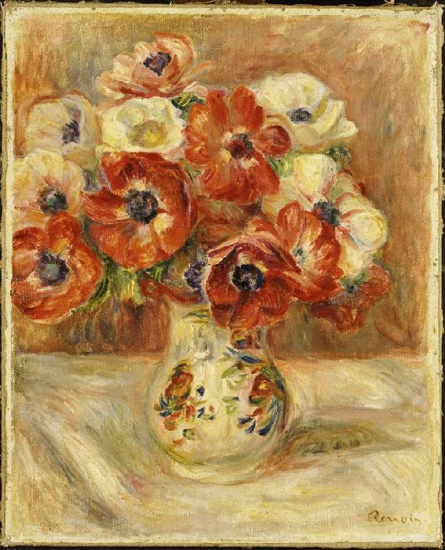 Stillleben mit Anemonen. de Pierre-Auguste Renoir