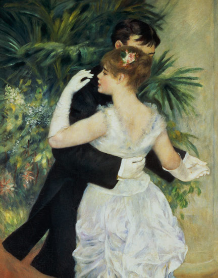 A.Renoir / City dance / 1883 / Detail de Pierre-Auguste Renoir