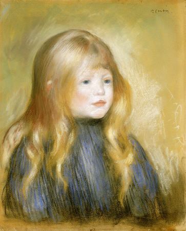 The Head Of A Child de Pierre-Auguste Renoir