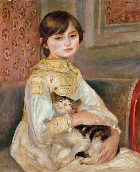 Mademoiselle Julie Manet (Niña con gato)