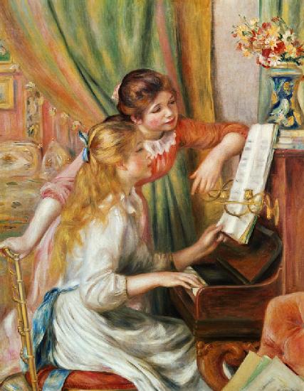 Dos chicas al piano 1893