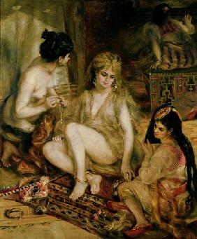 Interior of a Harem in Montmartre, Parisian women dressed as Algerians