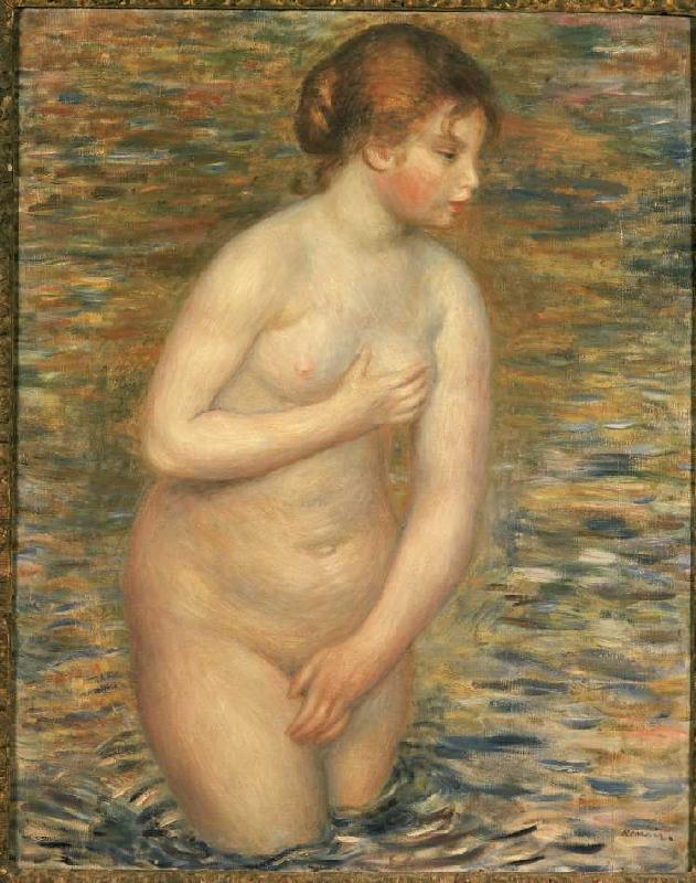 Female act in the water de Pierre-Auguste Renoir