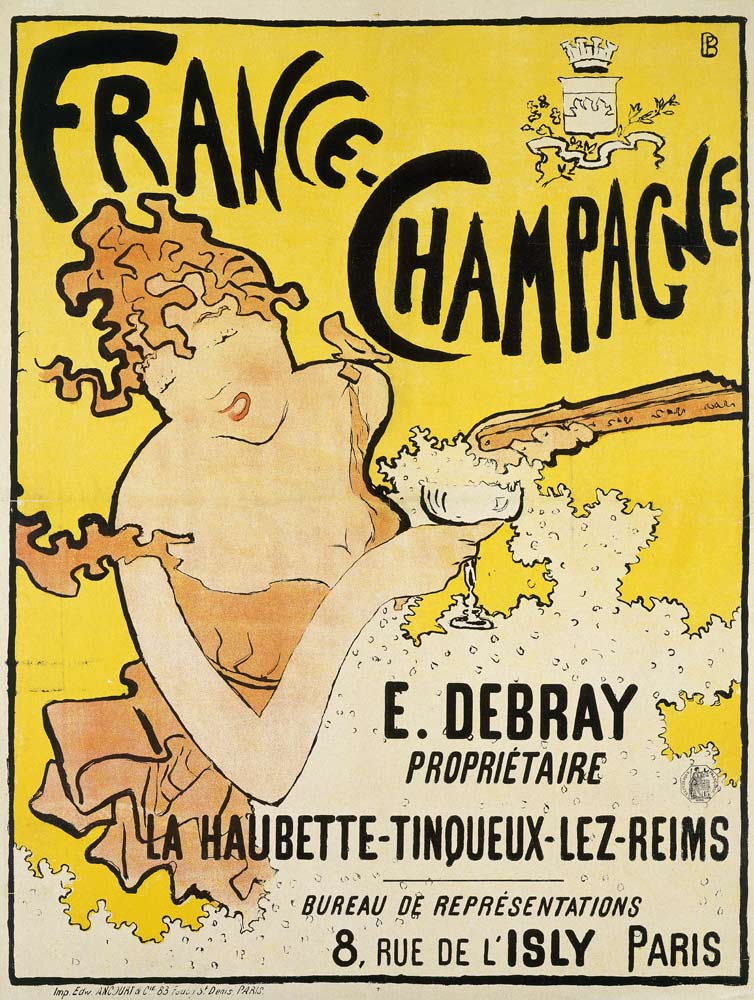 Poster advertising France Champagne de Pierre Bonnard