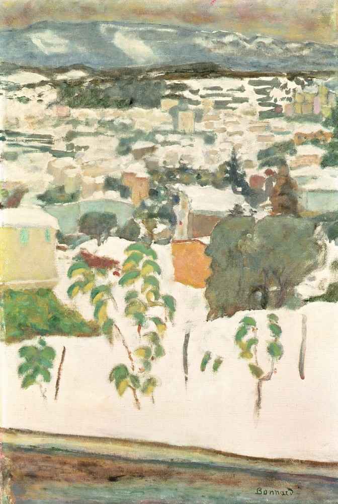 Le Cannet in the Snow de Pierre Bonnard