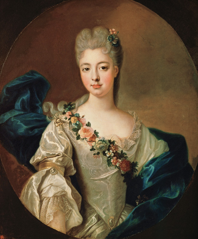 Retrato de Charlotte Aglae de Orleans, 1720 de Pierre Gobert