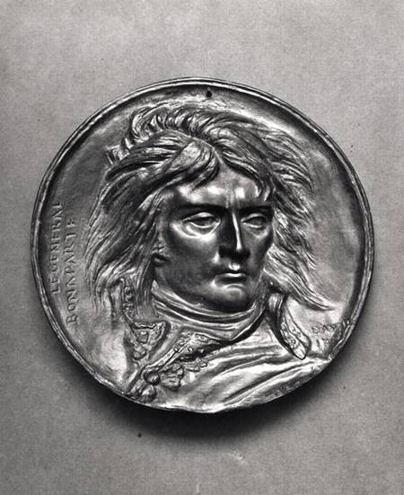 Portrait medallion of General Bonaparte (1769-1821) c.1830 de Pierre Jean David d'Angers