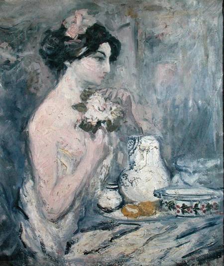 Woman with a Bouquet de Pierre Laprade