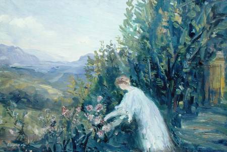 Woman in a Garden de Pierre Laprade