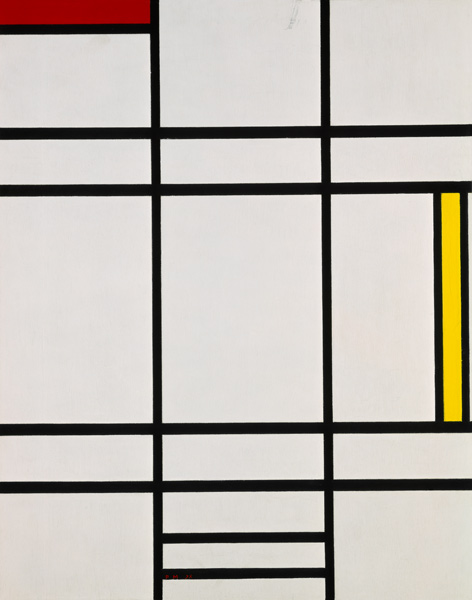 Komposition mit Weiß, Rot und Gelb de Piet Mondrian