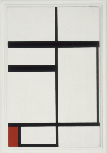 Komposition mit Rot, Schwarz und Weiß de Piet Mondrian