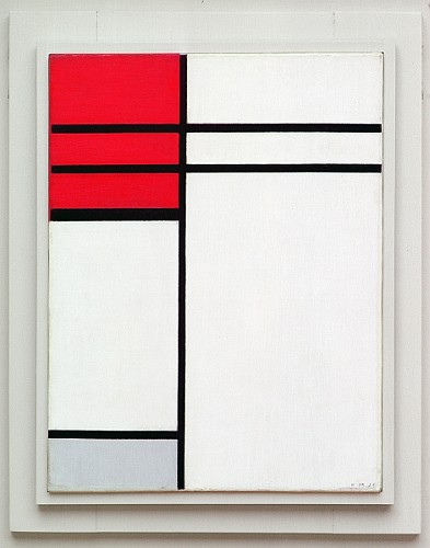 Composition (A) in Red and White de Piet Mondrian