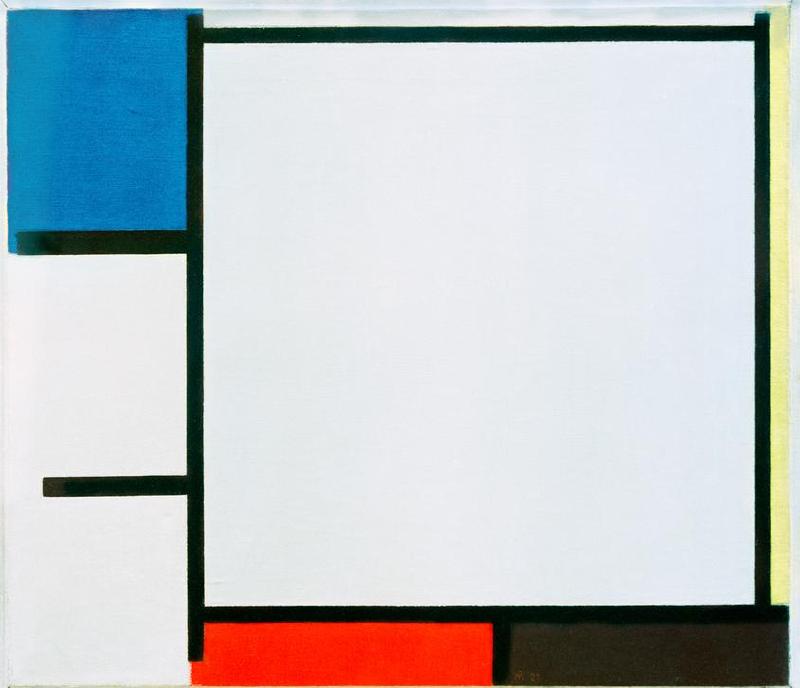 Composition with blue… de Piet Mondrian