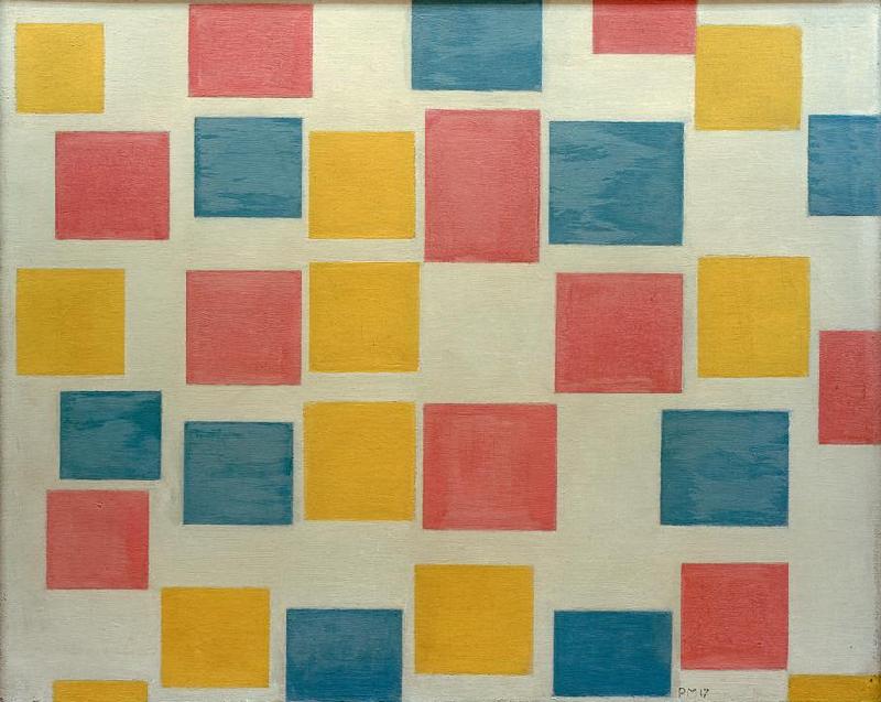 Composition with Coloured Areas de Piet Mondrian