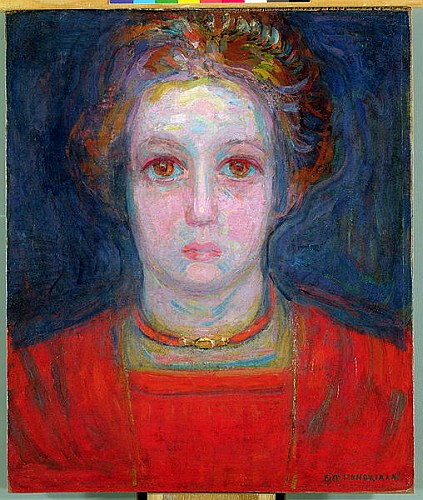 Portrait of a Girl in Red de Piet Mondrian