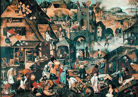 Flemish Proverbs de Pieter Brueghel el Joven
