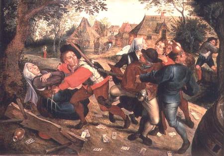 Gamblers Quarrelling de Pieter Brueghel el Joven
