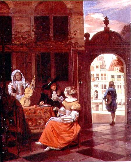 A Musical Party de Pieter de Hooch