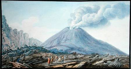 View of the Atrio di Cavallo between Somma and Vesuvius, plate 33 from 'Campi Phlegraei: Observation de Pietro Fabris