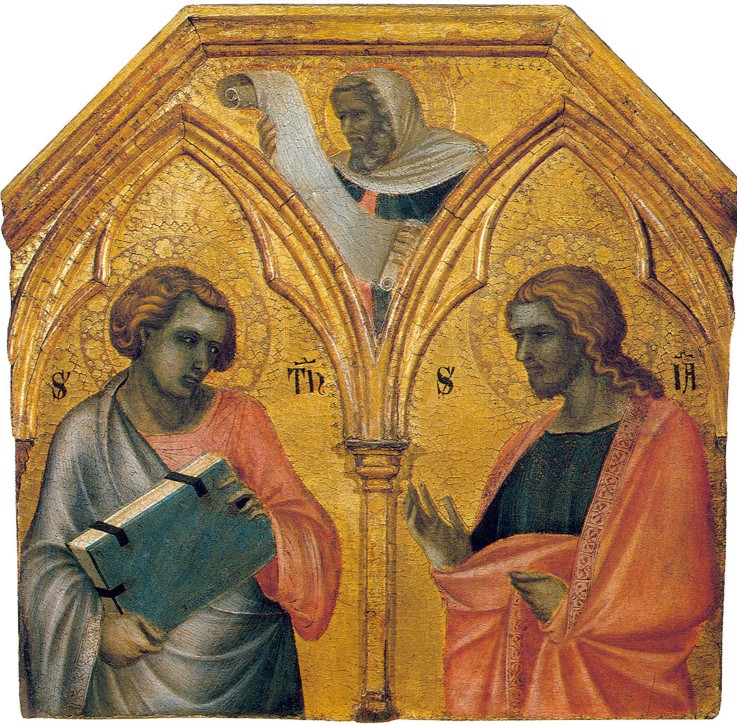 Saint Thomas and Saint James the Less (Predella panel) de Pietro Lorenzetti