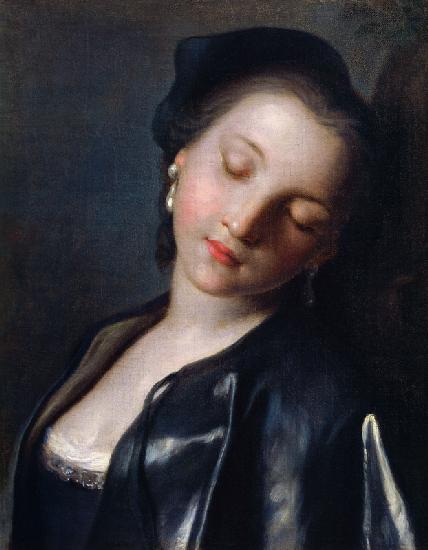 Sleeping young woman