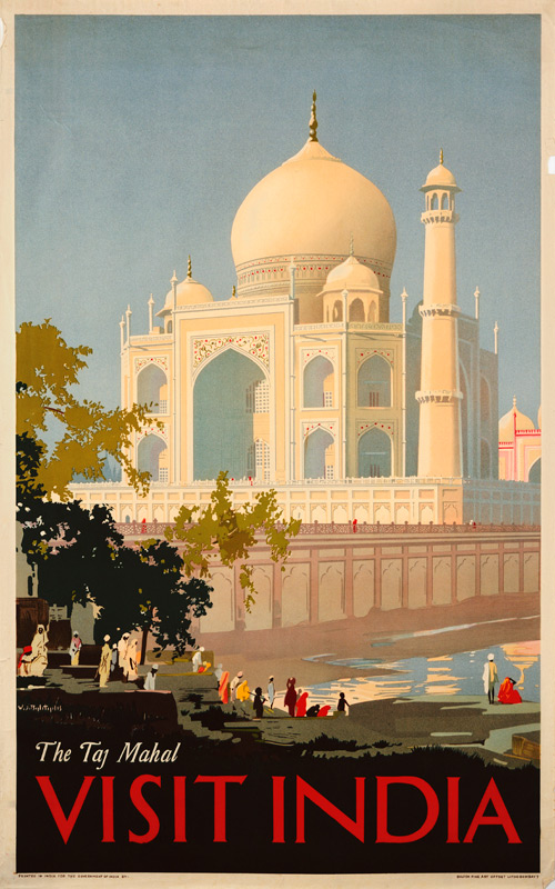 Visit India, The Taj Mahal de Arte del cartel