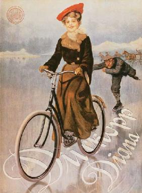 Advertising placard for the ladies' bicycle Diana