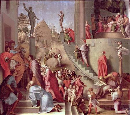 Joseph with Jacob in Egypt de Pontormo,Jacopo Carucci da