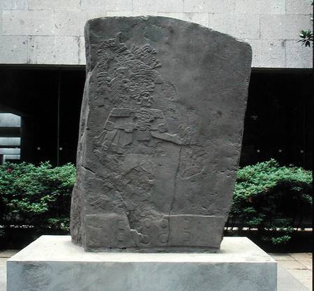 The Stela of La Mojarra, stela 1, late preclassic period, AD c.143-156, Veracruz, Mexico de Pre-Columbian