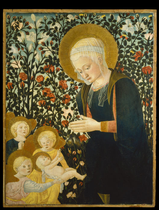 Madonna with Child and Angels de Pseudo-Pier Francesco Fiorentino (Pesellini-Lippi-Imitator)