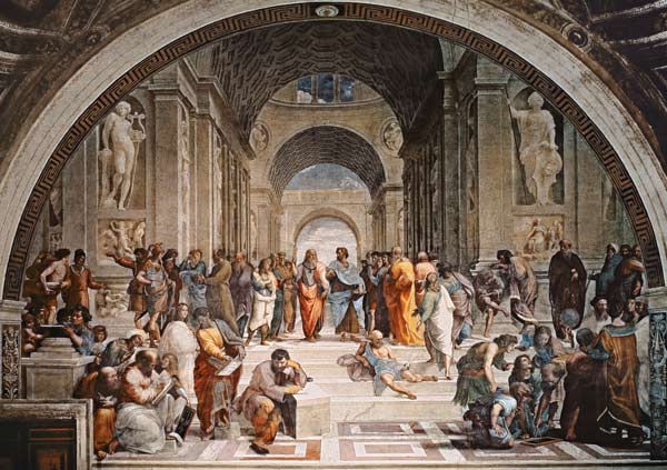 La Escuela de Atenas de Raffaello Sanzio