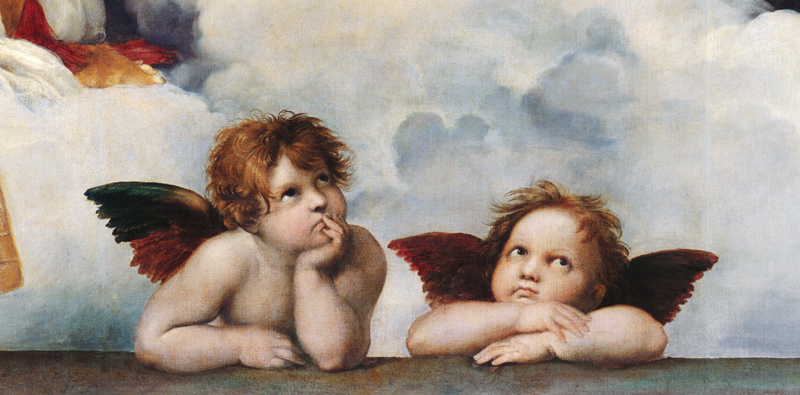 Los Querubines (detalle) de Raffaello Sanzio