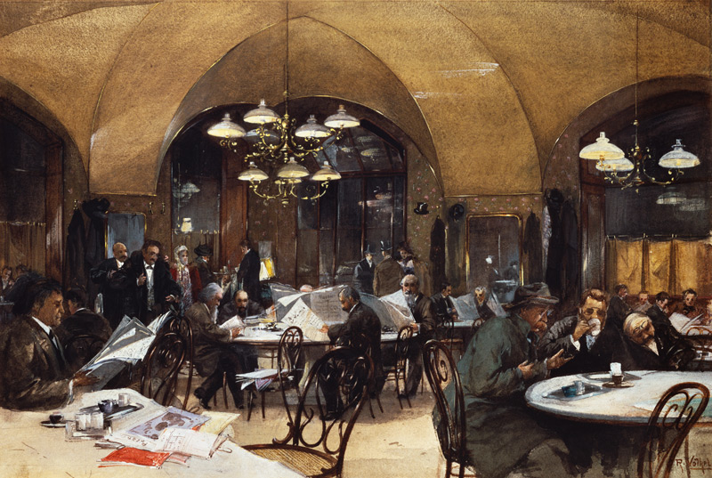 In the café Griensteidl in Vienna de Reinhold Völkel