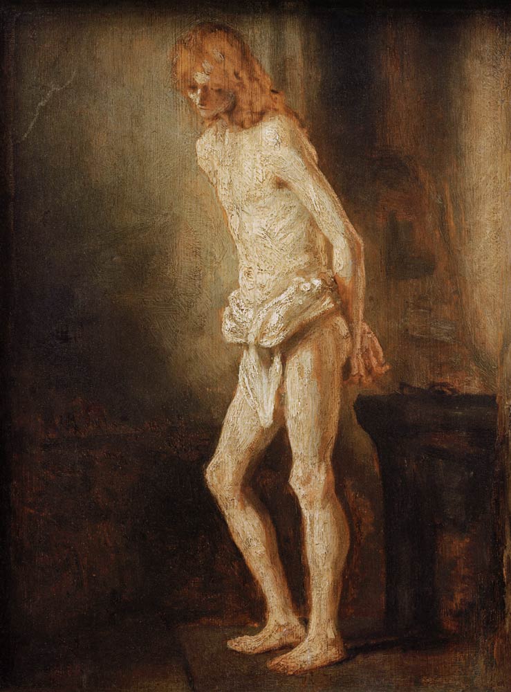 Rembrandt, Christus an der Geißelsäule de Rembrandt van Rijn