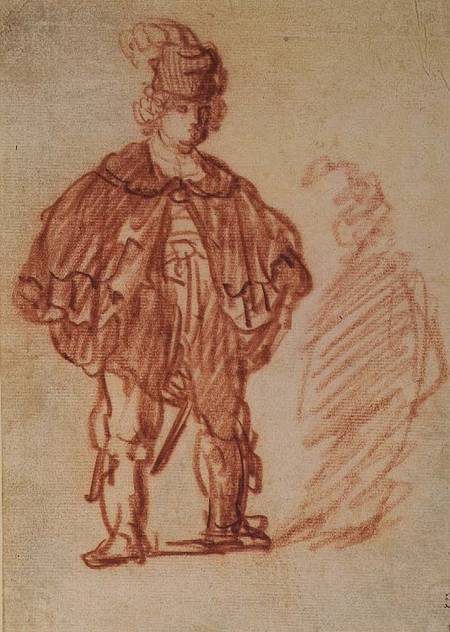 An Actor Standing de Rembrandt van Rijn