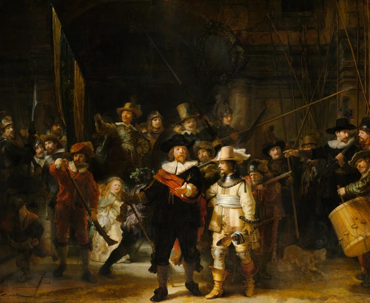 Vigilancia nocturna de Rembrandt van Rijn