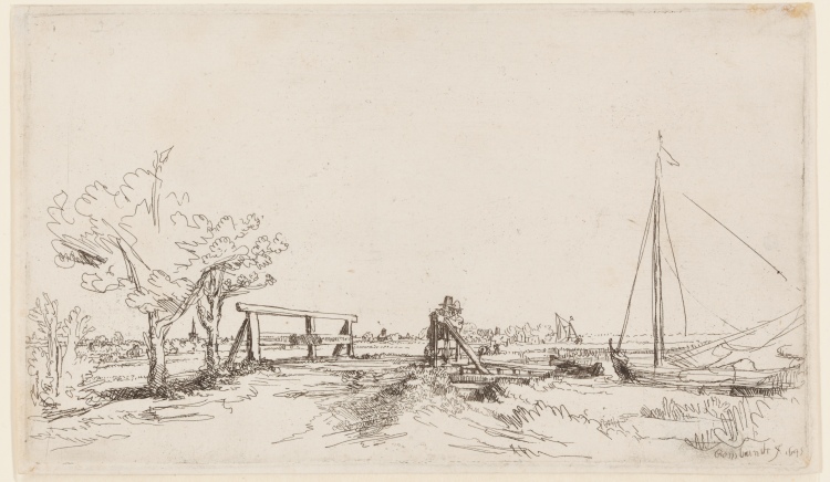 Jan Six bridge de Rembrandt van Rijn