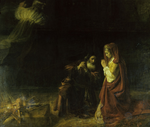 Manoah s Offering / Rembrandt / 1641 de Rembrandt van Rijn