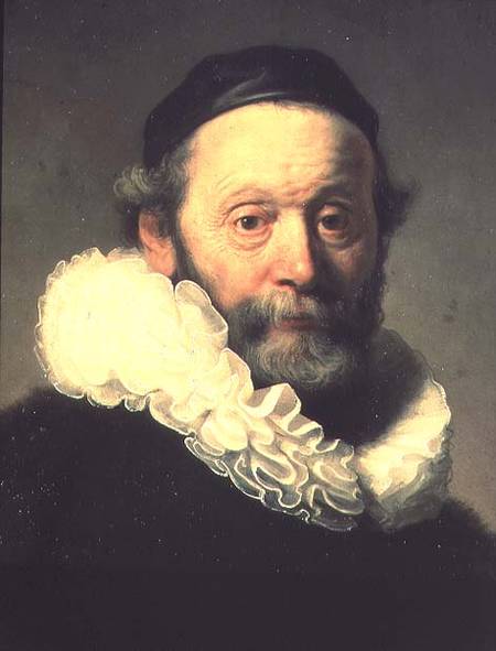 Portrait of Johannes Uyttenbogaert (detail) de Rembrandt van Rijn