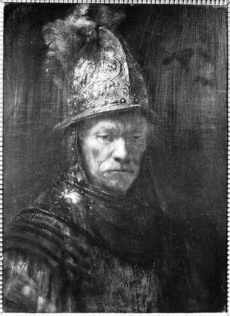 Portrait of a Man with a Golden Helmet de Rembrandt van Rijn