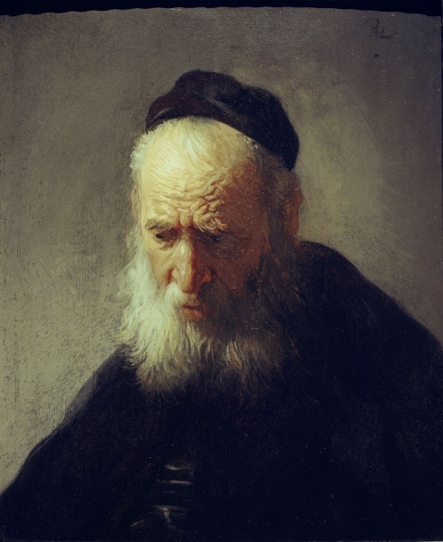 Rembrandt / Head of an old man de Rembrandt van Rijn