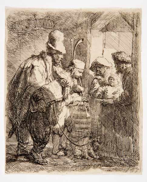 Die fahrenden Musikanten de Rembrandt van Rijn