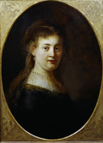 Rembrandt, Saskia mit Schleier de Rembrandt van Rijn