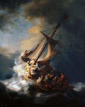 Christ in the storm on the lake Genezareth