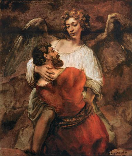 Lucha de Jacobo con el angel