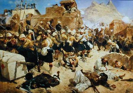 Candahar: The 92nd Highlanders and the 2nd Gurkhas Storming Gaudi Mullah Sahibdad de Richard Caton Woodville